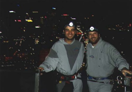 On Sydney Harbour bridge.