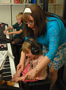 Tori at piano class