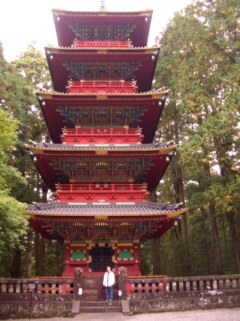 A very famous 5-story pagoda at Nikko, Japan (Toshogu)