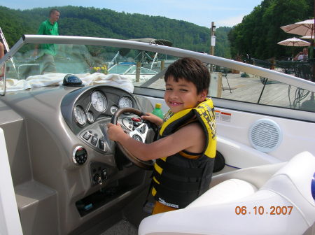 Brandon, king of the boat!