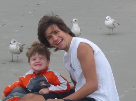 My Stepson Tyler and My Son Riker at Myrtle Beach, SC