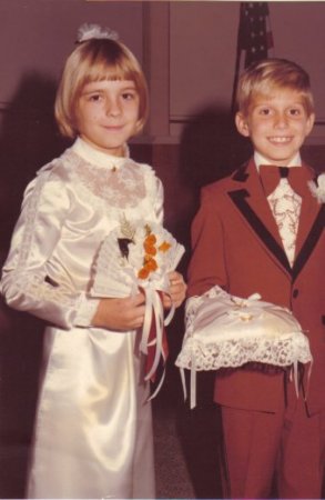At Ossian Iowa Wedding in 1978