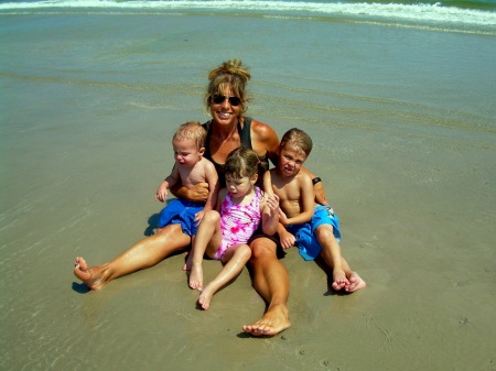 Vicky and grandkids (Will, Charlotte and McCurdy)