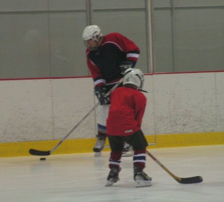 Jon and I working on our hockey