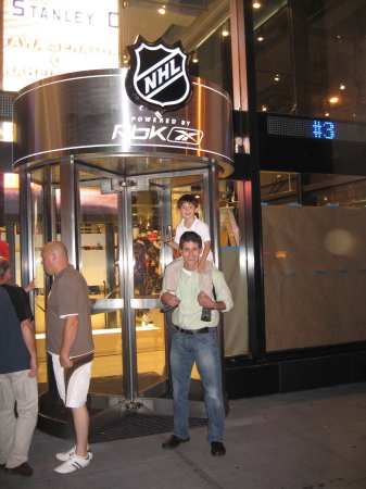 Jared and I at the NHL Store in NY