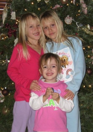 The granddaughters at Christmas