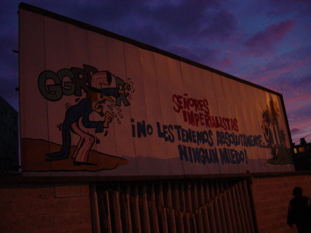 Picture taken of a sign outside the U.S. Interest Section in Havana, Cuba.