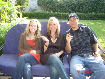 Me and the kids...enjoying Thanksgiving and a good cigar!