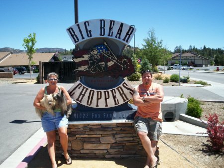 Carl, Lisa, Angus and Kenzie in Big Bear California.