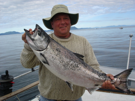 40 POUND KING SALMON, CAUGHT OFF OF KODIAK ISL. ALASKA