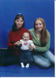 Rachel (my sister) Lanaya (my daughter) and Me