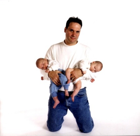 John with Twins