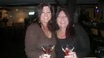 Lennie (Lena) and Ronnie (April) sipping martinis at our reunion after 32 years