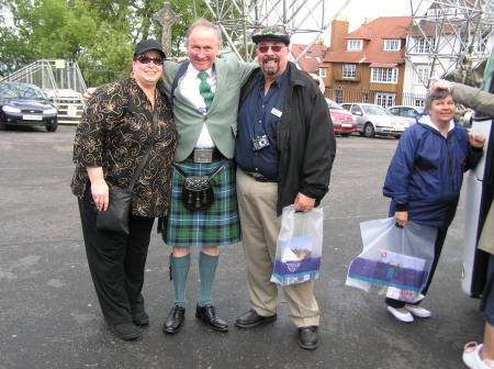 With the guide at Edinburgh Castle