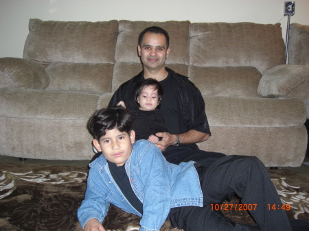 Me and my two sons 2007