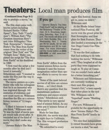 Part Two of Gloucester County Times 11/1/07 Article