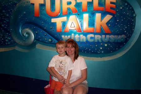 Hunter and Mom at Disneyworld