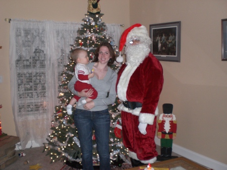 Tristan with Santa