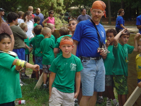 My little cub scout man!