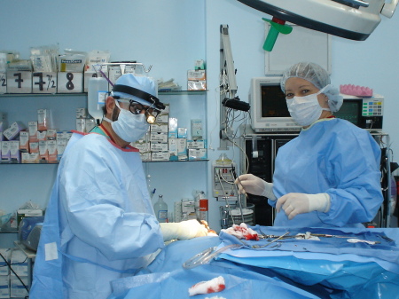 Hard at work in the OR