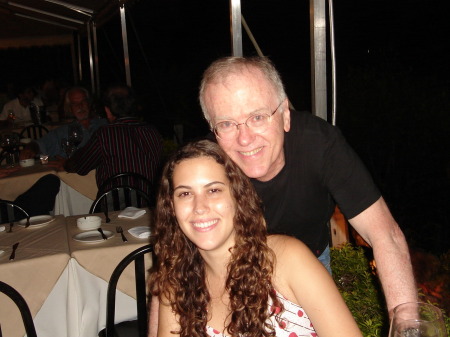With my youngest daughter Iris - restaurant in Rio