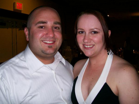 Jeff and I at a wedding (2007)