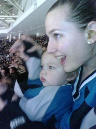 Tylers first hockey game