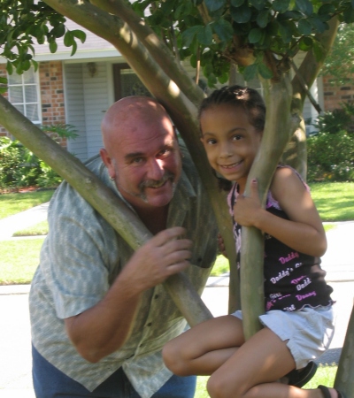 DAVID WITH OUR GRANDDAUGHTER LABREJA