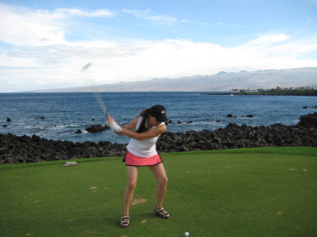 Golfing on the Big Island at Mauna Lani.