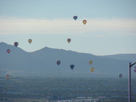 Up Up and Away.  Sandia Mountains.