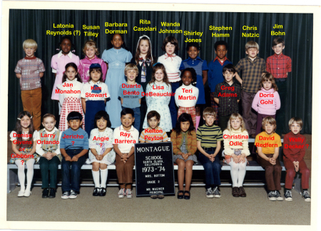 Mrs. Bottom's 2nd Grade Class - 1973-'74