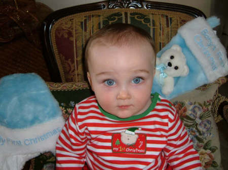 Dylan first Christmas pic..