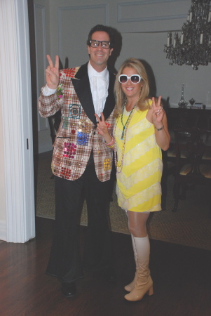 Lisa and Jeff at a 60s's bash