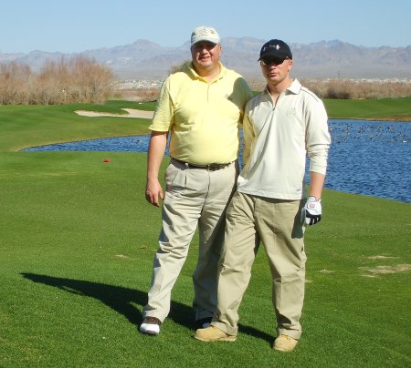 Joe & son Walter "The Marine" in Nevada golfing 2006