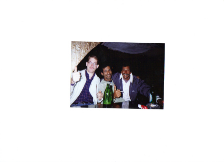 Getting my drunk on with the locals in Egypt during Desert Storm