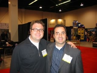With Steven Page of Barenaked Ladies (NAMM 2003)