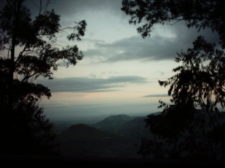 View of Zomba town from the plateau