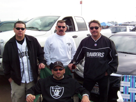 Hangin with my Bros at the Raider game, guess which one is me :)