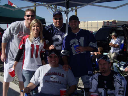 Friends in the Arizona Sun at the COWBOY game.