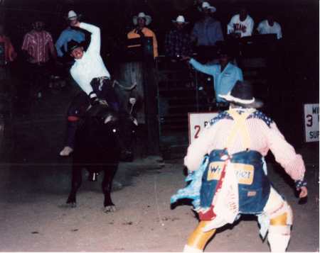 Me on a bull.