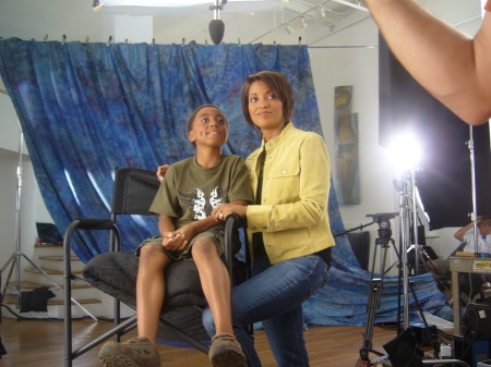 cole and me shooting commercial