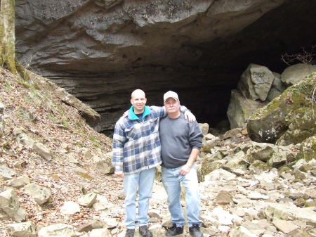 Dad and myself caving in Tennessee