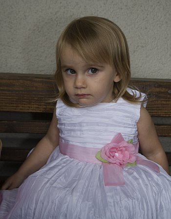 our beautiful granddaughter Kayla at Aunt Sara's wedding