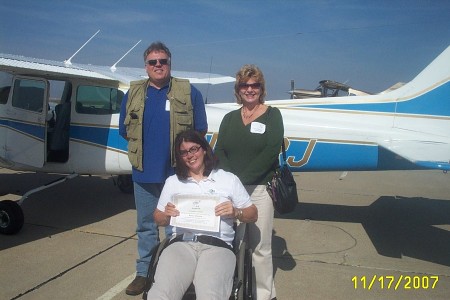 Award received after Flying plane