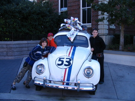 the kids and Herbie the love bug..disney