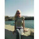 Sitting on the wall in Redondo Beach on a Sunny afternoon