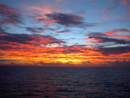 Sunset at Sea - Diego Garcia - 2004