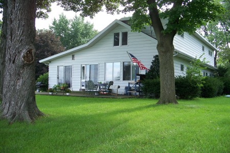 Our house on the Fox River in Illinois