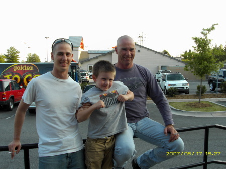 my nephew, Ryan, my son, Jeremy and my brother Barry