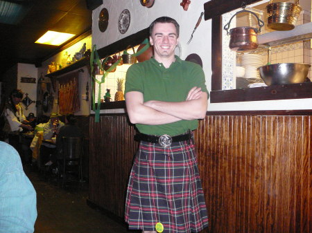 It sucks when your son looks better in a kilt than you do
